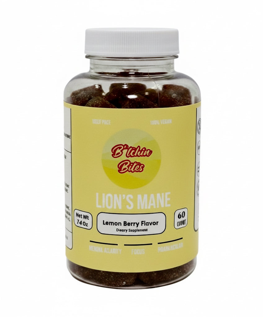 B*tchin Bites Lions Mane Mushroom Gummy Supplement